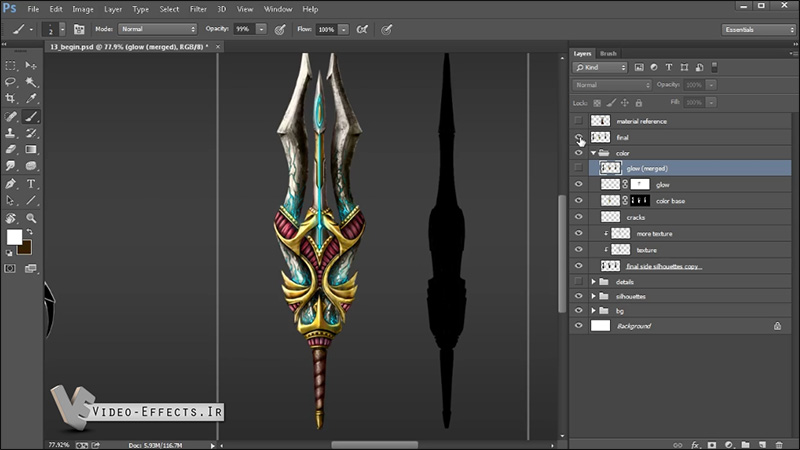 نام: Creating Dynamic Weapon Concepts for Games in Photoshop.jpg نمایش: 138 اندازه: 84.7 کیلو بایت