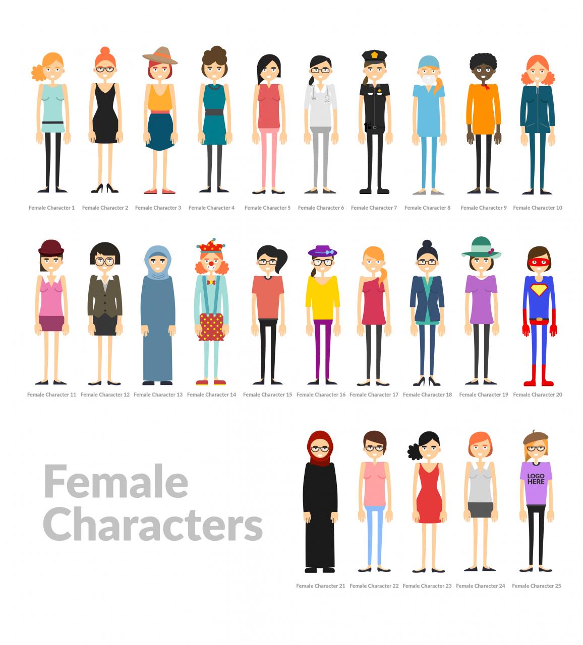 نام: Characters_Female.jpg نمایش: 59 اندازه: 123.2 کیلو بایت