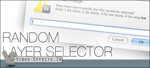 نام: AEscripts Random Layer Selector V1.0(video-effects.ir).jpg نمایش: 69 اندازه: 55.2 کیلو بایت
