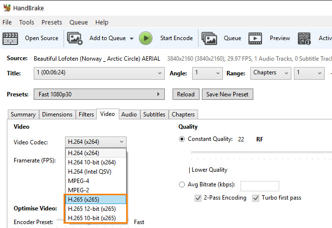 نام: handbrake-hevc-codec-01.jpg نمایش: 50 اندازه: 88.7 کیلو بایت